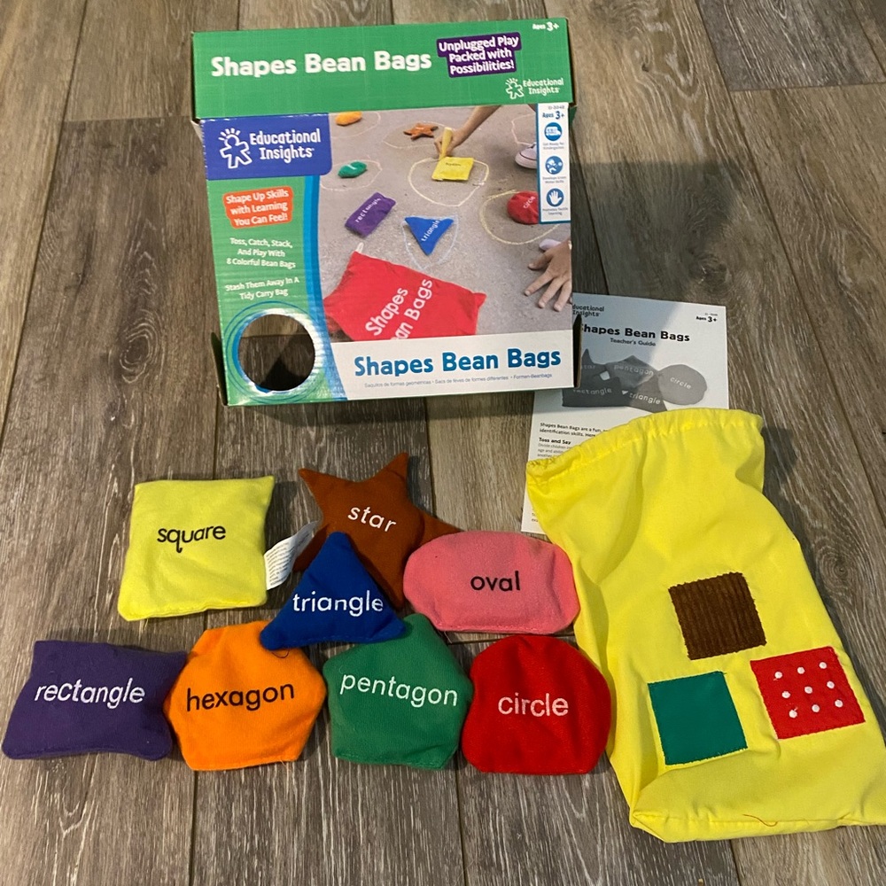 2/$10 Shapes bean bags